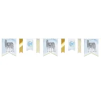 Slinger vaantjes - Baby safari - Blauw - 4m