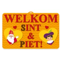 Huldebord - Welkom Sint & Piet