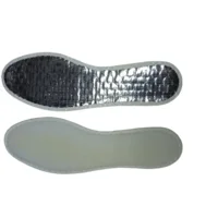 Wollen inlegzolen met aluminium en stoffen rand