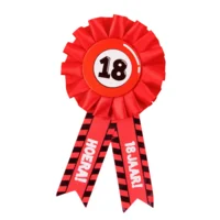 Rozet - 18 jaar - Verkeersbord