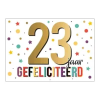 Kaart - Goud waard - 23 jaar - GWA12