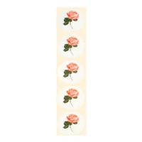 Stickers - Roze roos - Rond - 4cm - 100st. - DBLS008