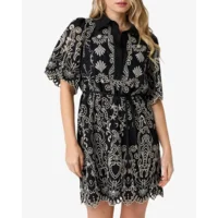 Ibana Danya Zwart/Wit Dames Jurk