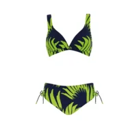 Sunflair Bikini: groen / blauw met beugel, midi slip ( SUNF.184 )