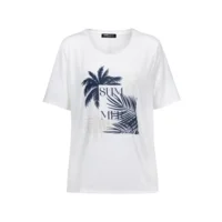 Frank Walder T-shirt: Ecru, korte mouw ( WAL.104 )