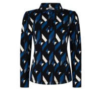 Bloesje Print Evi  Zoso Blauw/zwart XXL
