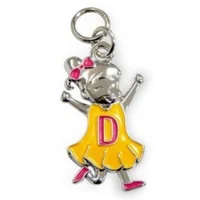 Bedeltje - D - Meisje - Charms for you