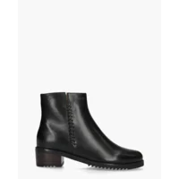 Everybody 11653 Donkerbruin/Zwart Dames Enkelboots