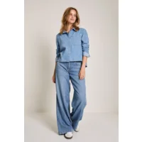 Para Mi Jeans bloes: Evi Blouse, daily denims, mid sky blue ( PARA.361 )
