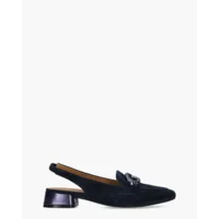 Di Lauro Wasima Donkerblauw Dames Slingbacks