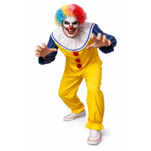 Kostuum - Scary Clown - Met pruik - M
