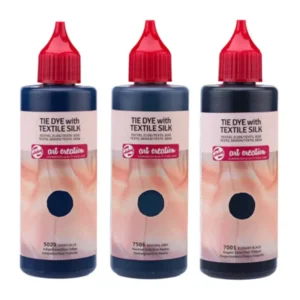 Tie-dye set - Incl. handschoenen - Zwart - 3x85ml