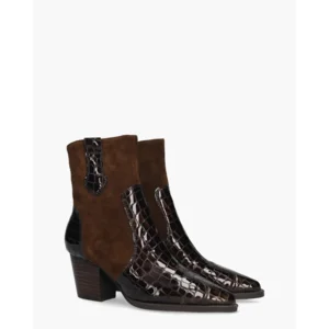 Di Lauro Sybylle Donkerbruin Dames Enkelboots
