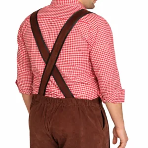 Lederhose - Johann - Bruin - Kort - Verstelbare bretels - XL