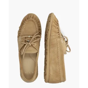 NUBIKK Riley Jade Beige Dames Veterschoenen