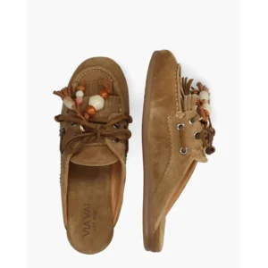 Via Vai June Rhea Camel Damesslippers