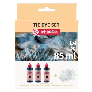 Tie-dye set - Incl. handschoenen - Zwart - 3x85ml