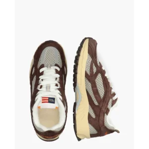 Mercer Amsterdam The Run-Re Americana Donkerbruin/Grijs Damessneakers