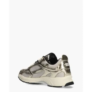 Mercer Amsterdam The Re-Run Cracked Goud Damessneakers