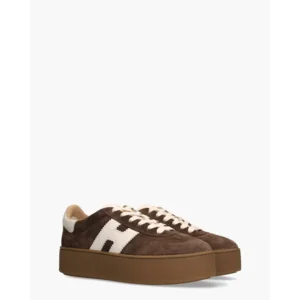 Hogan Cool Plateau Bruin/Wit Damessneakers