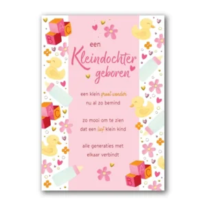Kaart - Een kleindochter geboren - Lifetime of love - 01-LV.GBE.0029