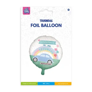 Folieballon - trouwdag - 46cm - Zonder vulling
