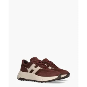 Hogan Runner H Patch Bordeaux/Beige Damessneakers