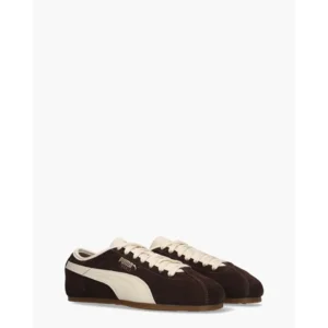 Puma Tackle Donkerbruin/Creme Damessneakers