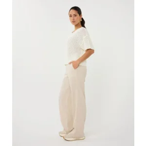 Esqualo Pull: Off White, Ajour brei ( ESQ.316 )