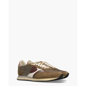 Philippe Model Blville Khaki/Goud Damessneakers