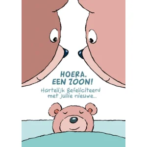 Kaart - Hoera een zoon! - Met geluid - ME - GBE.2541