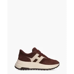 Hogan Runner H Patch Bordeaux/Beige Damessneakers