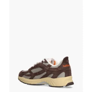 Mercer Amsterdam The Run-Re Americana Donkerbruin/Grijs Damessneakers