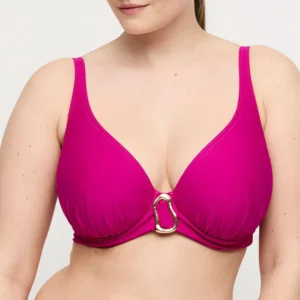 Prima Donna Swim Bikini top: Uvita, Deep Magenta, halter model mogelijk, europese maten ( PDO.537 )