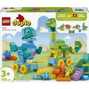 LEGO® 10451 DUPLO® 3-in-1 dinosaurussen op wielen