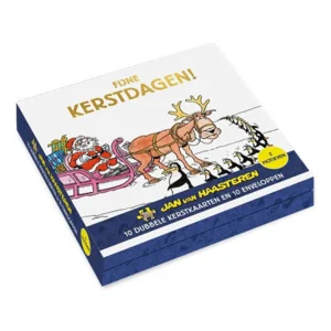 Kaarten - Kerst - Jan van Haasteren - Pinguïns & schoorsteen - 10st.