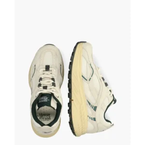 Mercer Amsterdam The Re-Run Max Beige/Groen Damessneakers