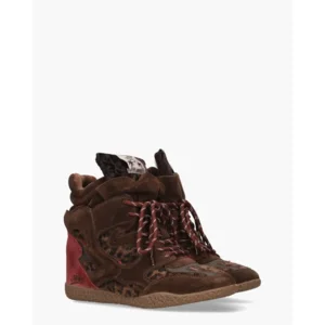 MRP By Maripé Cortina V.2 Bruin/Bordeaux Damessneakers