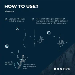 Boners Drievoudige Vibrerende Cockring