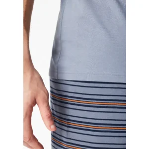 Schiesser – Casual NIghtwear – Pyjama – 183589 – Blauwgrijs