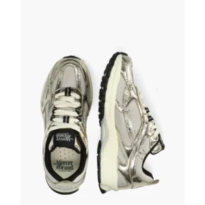 Mercer Amsterdam The Re-Run Cracked Goud Damessneakers