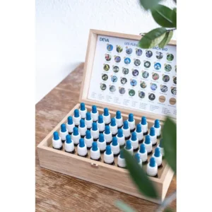Houten koffer Dr Bachbloesems 15 ml complete set