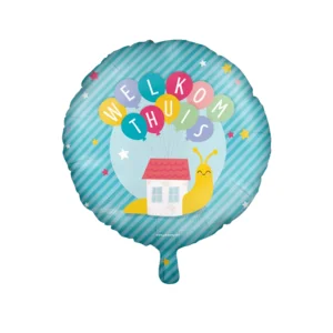 Folieballon - Welkom thuis - Slak - 46cm