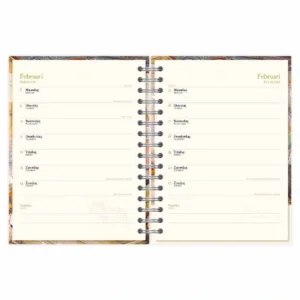 Bureau agenda - 2027 - Anton Pieck - Poffertjes en wafelen - Met spiraal - 17,6x23,8cm
