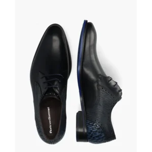 Floris Van Bommel De Stapper 39.26 Donkerblauw Heren Veterschoenen