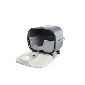 SAVIC KATTENBAK MIRA DELUXE ANTRACIET / WIT 55,5X44X49,5 CM