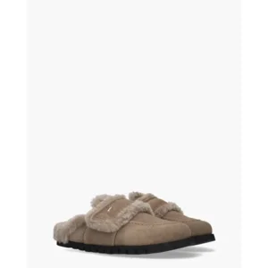 Nubikk Teddy Furry II Taupe Damesslippers