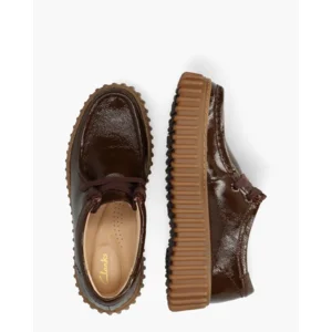 Clarks Originals Torhill Bee Donkerbruin Dames Veterschoenen