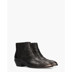 Toral Sonia Metal Donkerbruin Dames Enkelboots