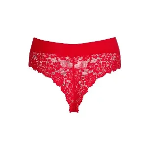 Marie jo String: Soft Studio, naadloos, True Red, gladde kant ( MJO.407 )